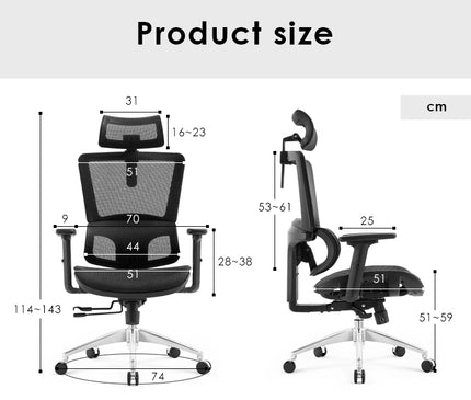 ERGO -  Full Mesh Ergonomic Chair