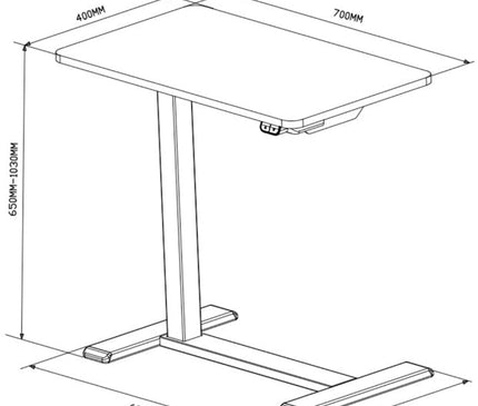 ET026 Movable Electric Standing Laptop Desk - MyDesk.SG