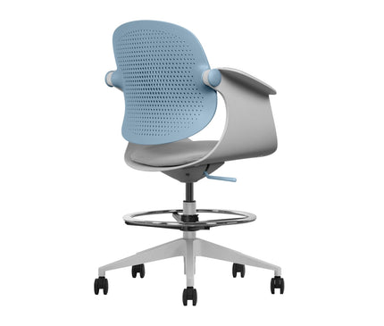 F2 - G Tall Chair With Footrest - MyDesk.SG