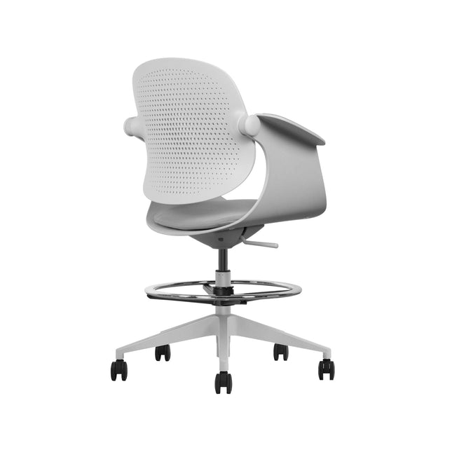 F2 - G Tall Chair With Footrest - MyDesk.SG