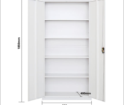 High Steel Swing Door Filing Cabinet (Good Quality) - MyDesk.SG