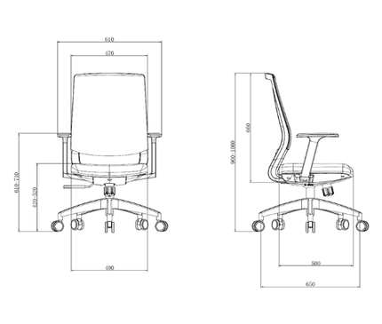 K3 Swivel Lift Mesh Office Staff Chair - MyDesk.SG