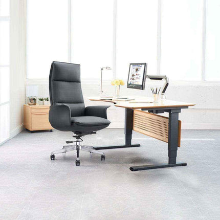 Kathie - Deluxe PU Leather Chair - MyDesk.SG