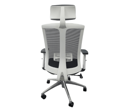 KW34H Stylish White Frame Executive Chair - MyDesk.SG