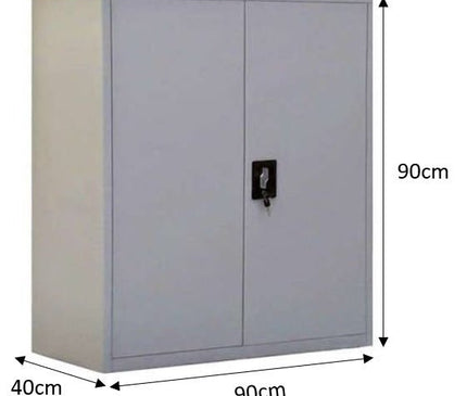 Low Steel Filing Cabinet (Swing Door) - MyDesk.SG