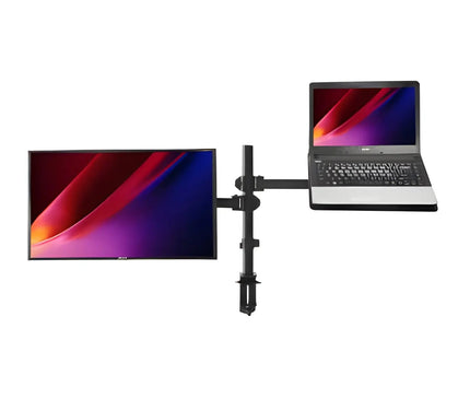 MG Dual Monitor Arm With Laptop Tray - MyDesk.SG