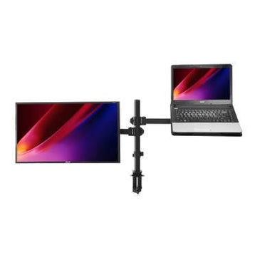 MG Dual Monitor Arm With Laptop Tray - MyDesk.SG