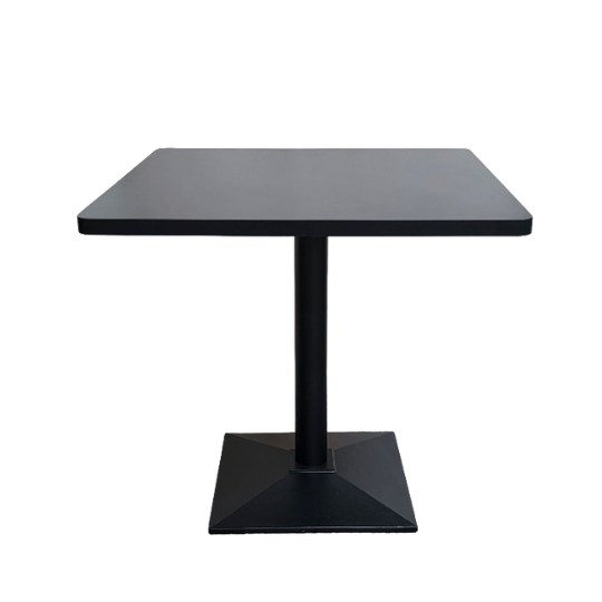 Modern Square Table with Pedestal Base - MyDesk.SG