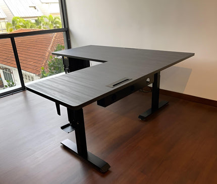 NOVA Triple Motor Electric Standing Desk (3 Legs) - MyDesk.SG