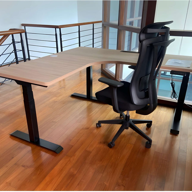 NOVA Triple Motor Electric Standing Desk (3 Legs) - MyDesk.SG