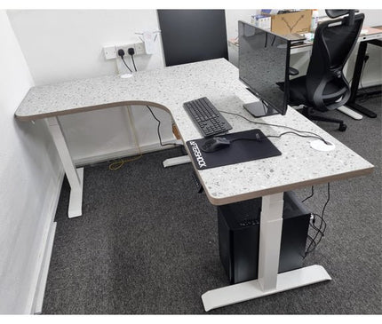 NOVA Triple Motor Electric Standing Desk (3 Legs) - MyDesk.SG