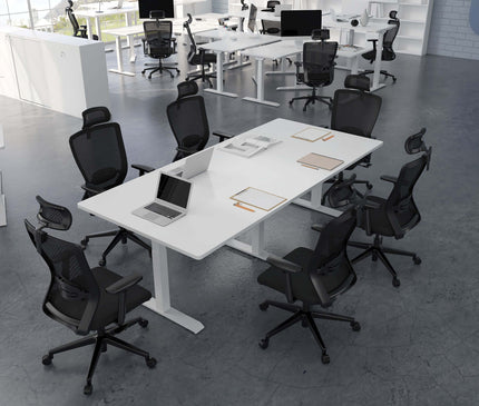 NOVA Triple Motor Electric Standing Desk (3 Legs) - MyDesk.SG