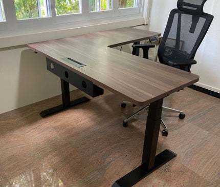 NOVA Triple Motor Electric Standing Desk (3 Legs) - MyDesk.SG