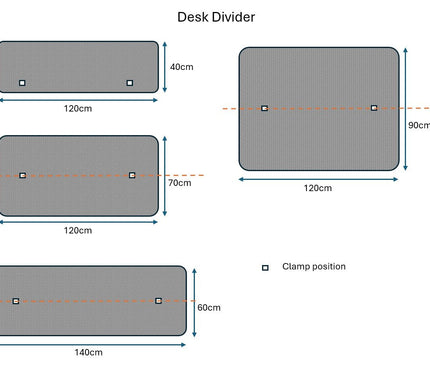 Office Desk Partition / Desk Divider - MyDesk.SG