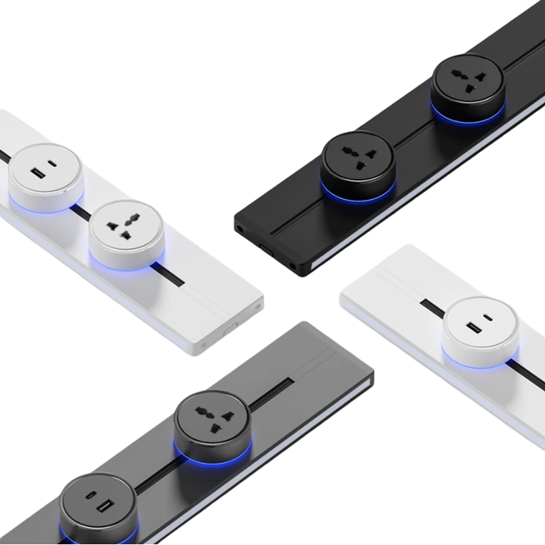 Power Track on table Mydesk.sg