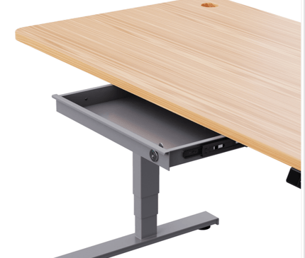 Slim Under Desk Storage Drawer (with lock) - MyDesk.SG