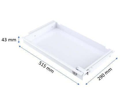 Slim Under Desk Storage Drawer (with lock) - MyDesk.SG