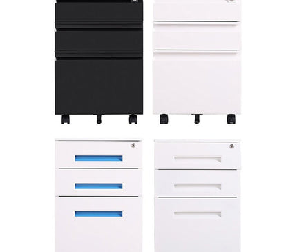 Steel Mobile Pedestal (Multiple Designs) - MyDesk.SG