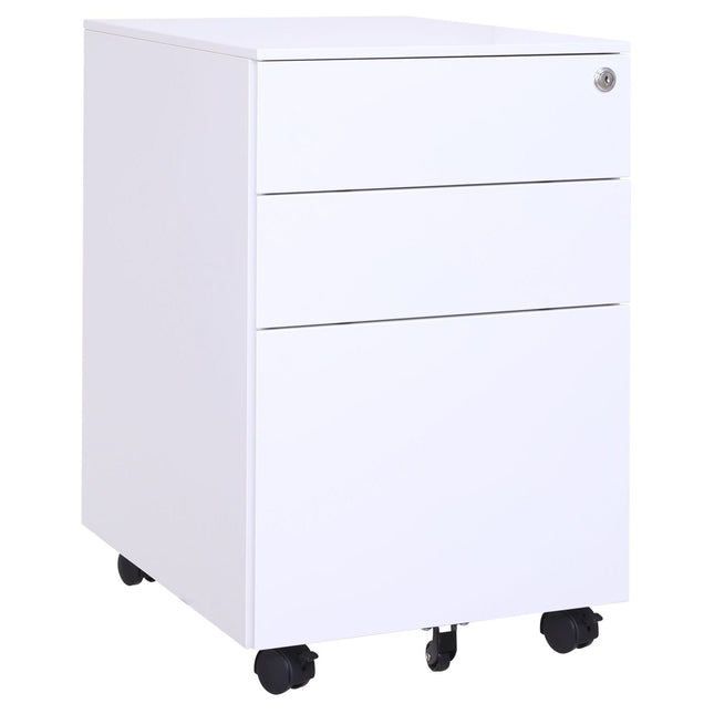 Steel Mobile Pedestal With 2 Drawer 1 Filing (L390 - Normal Size) - MyDesk.SG