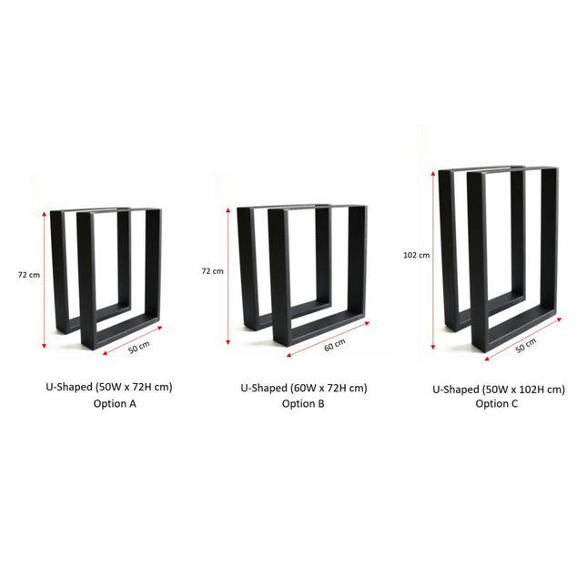U - Shaped Metal Legs - MyDesk.SG
