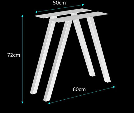 Vara Metal Table Legs - Set of 2 - MyDesk.SG