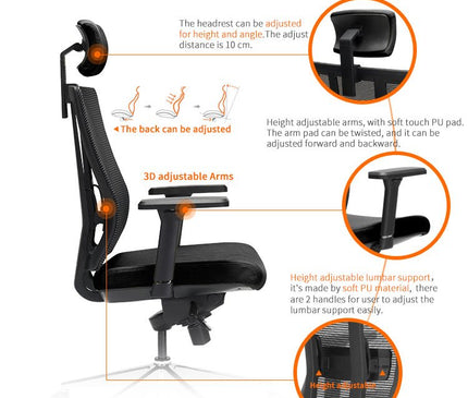 X3S Ergonomic Executive Chair - MyDesk.SG