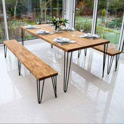 16" Black Hairpin Legs - Set of 4 Legs