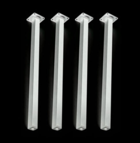 Straight Metal Legs - (Black or White)