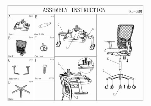 K5-GM Ergonomic Executive Chair