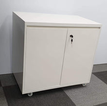 Load image into Gallery viewer, Cabinet with doors, wheels and lock - MyDesk.SG
