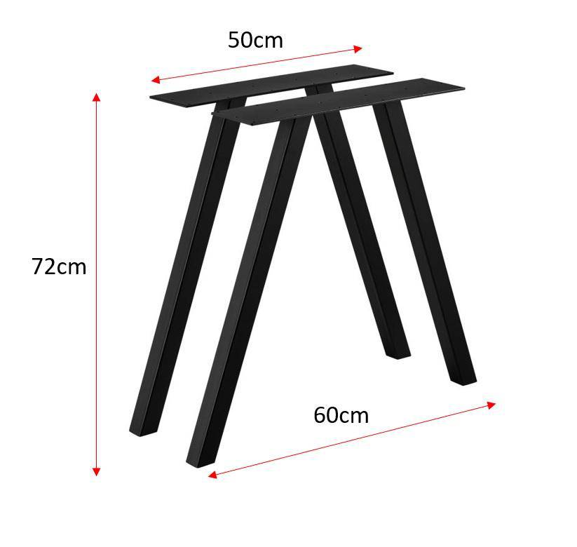 Vara Metal Table Legs - Set of 2 - MyDesk.SG